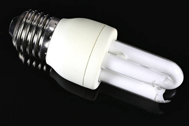 broken tubular-type compact fluorescent lamp