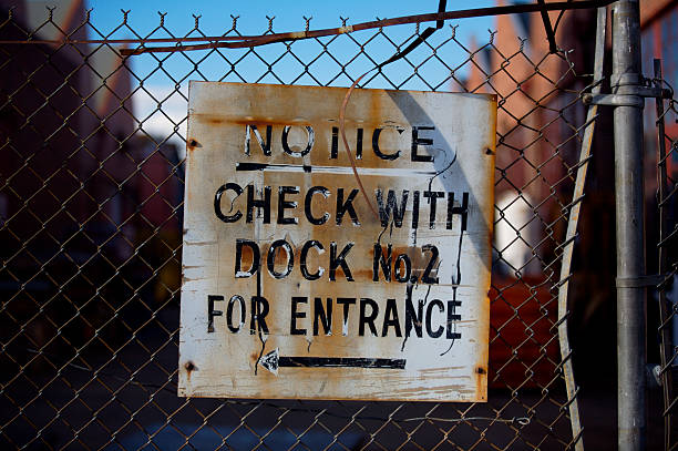 istock Weathered Sign on Chainlink Fence 172252988