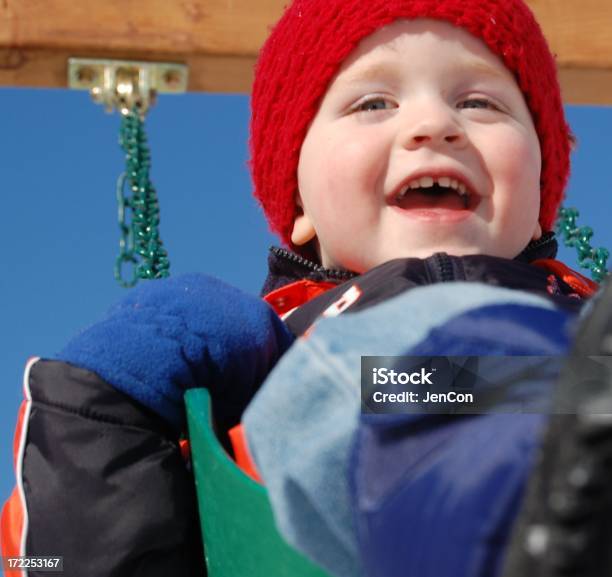 Swinging Stock Photo - Download Image Now - 18-23 Months, 2-3 Years, Blue