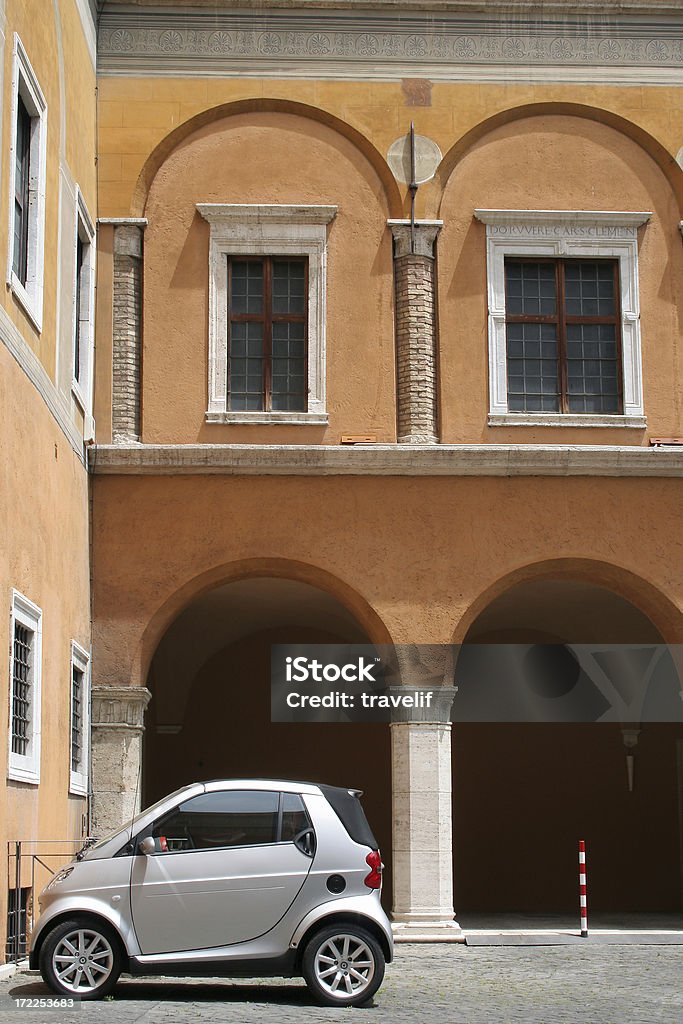 Ancient Rome courtyard with compact car My 'Cars' lightbox: Ancient Stock Photo