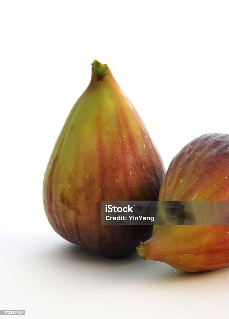 2 figues sur un arrière-plan blanc - Photo de Aliment libre de droits