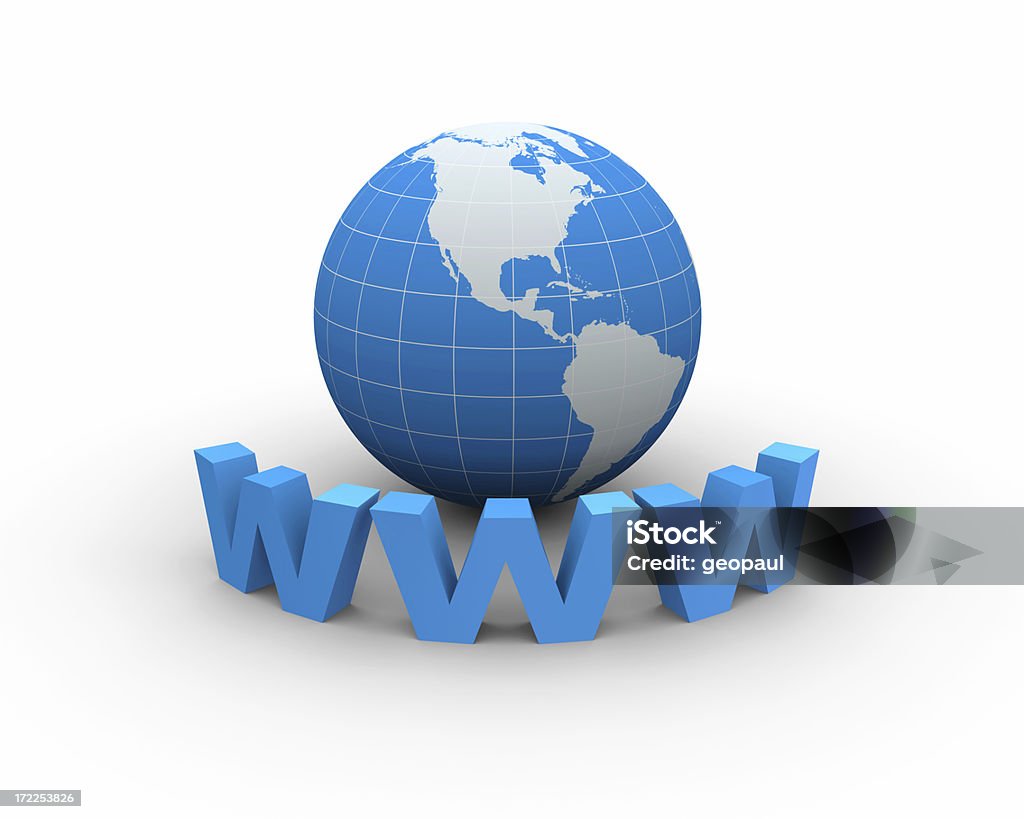 World Wide Web - Lizenzfrei Amerikanische Kontinente und Regionen Stock-Foto