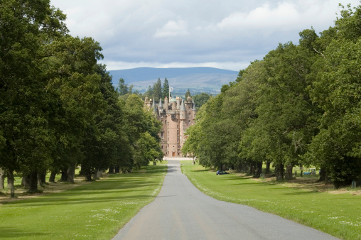 The beautiful Glamis castle