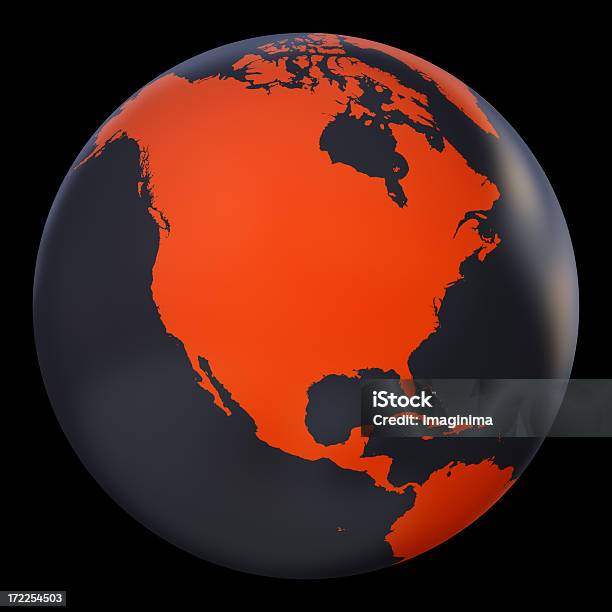 Globe シリーズメタリックオレンジ色クリッピングパス - 3Dのストックフォトや画像を多数ご用意 - 3D, オレンジ色, サテライト写真