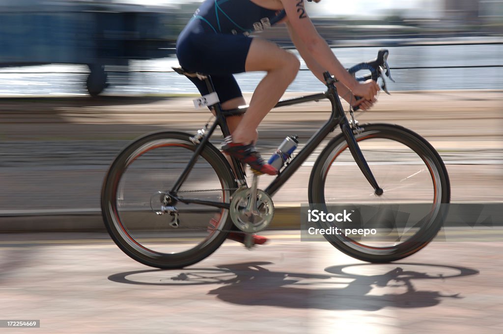 Serie triathalon - Foto de stock de Andar en bicicleta libre de derechos
