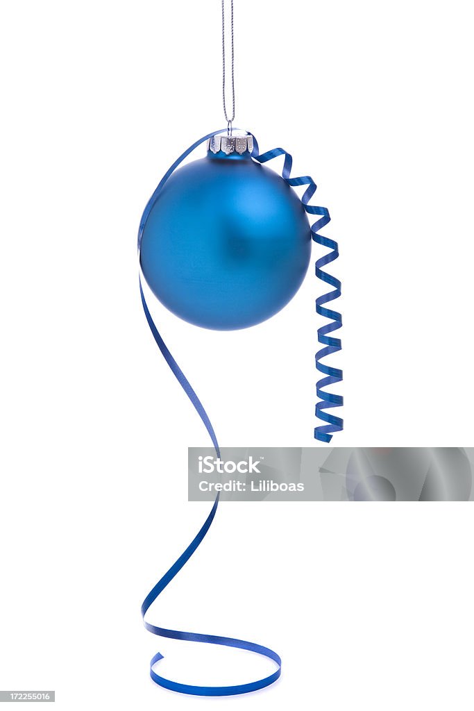 Curly Christmas Bauble (XL - Photo de Bleu libre de droits