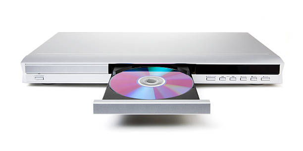 dvd ou cd player no disco - cd player imagens e fotografias de stock