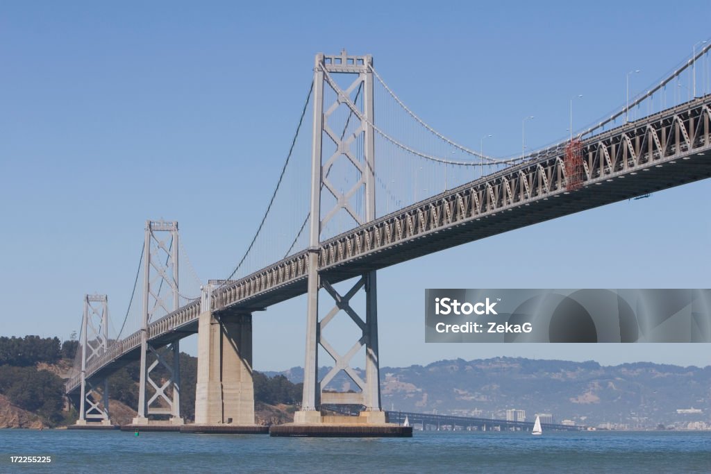 Bay Bridge w San Francisco, CA - Zbiór zdjęć royalty-free (Architektura)