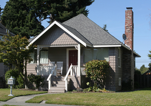 A small 1950s style home