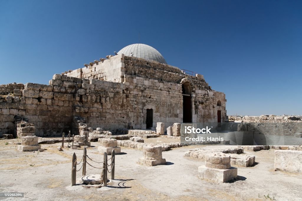 Citadel in Amman One of the historic places in Amman - the citadel Jordan - Middle East Stock Photo