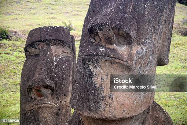 Foto de Moai Rosto e mais fotos de stock de Antigo - Antigo, Arcaico, Arqueologia