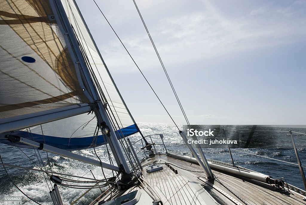 Barca a vela. - Foto stock royalty-free di Gara sportiva