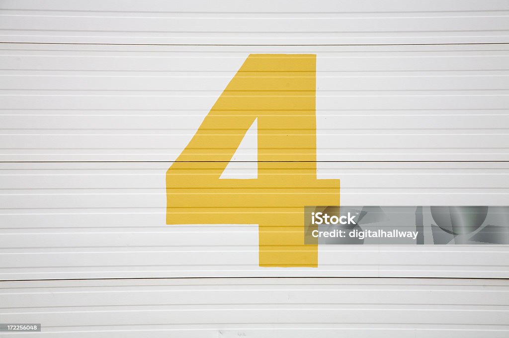 Number Four Concepts Stock Photo