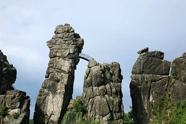 Famous rock formation in the northern part of Germany