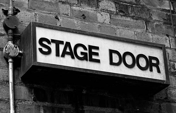 istock Stage Door - Old fashioned entrance sign 172256609