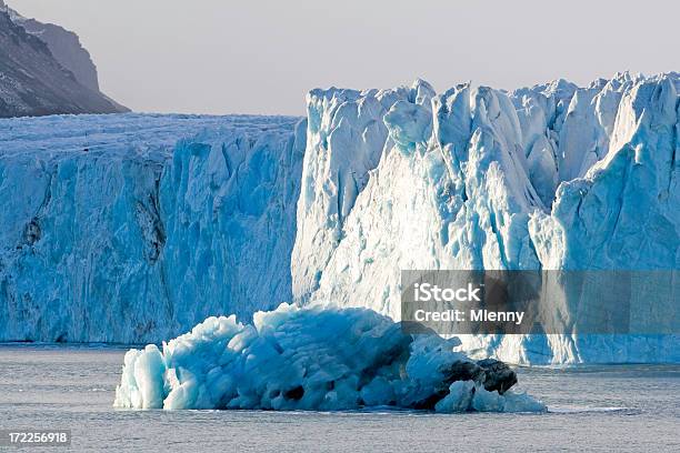 Iceberg A Fronte Del Ghiacciaio Antartico - Fotografie stock e altre immagini di Ghiacciaio - Ghiacciaio, Acqua, Ambientazione tranquilla