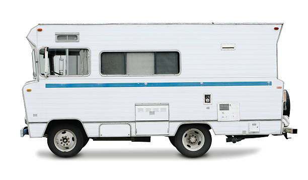 istock Retro Motorhome Isolated O White Background 172257054