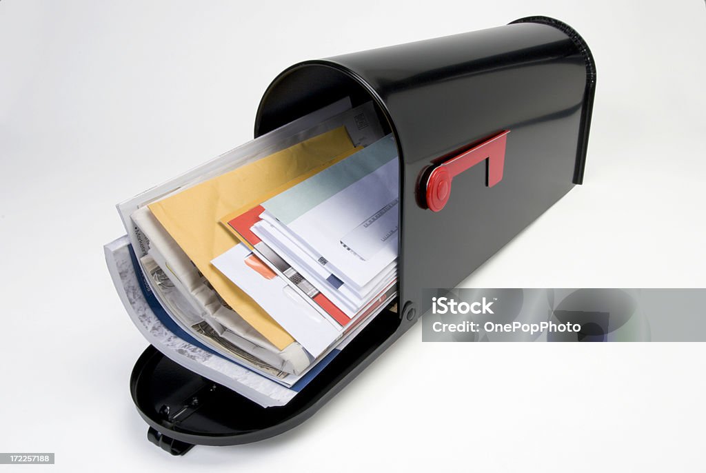 Briefkasten und Mail - Lizenzfrei Postwurfsendung Stock-Foto