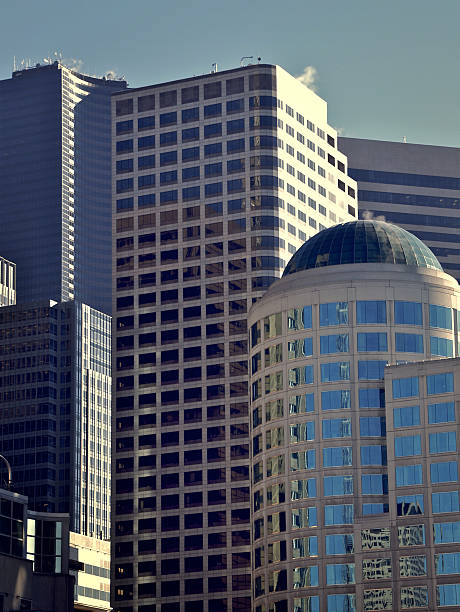 Tired Buildings stock photo