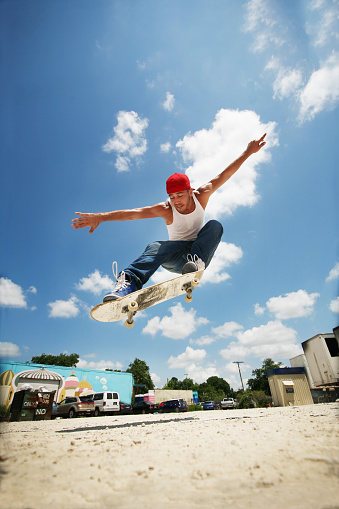 SXSW'lypse - Skateboarder, vignetting intentional