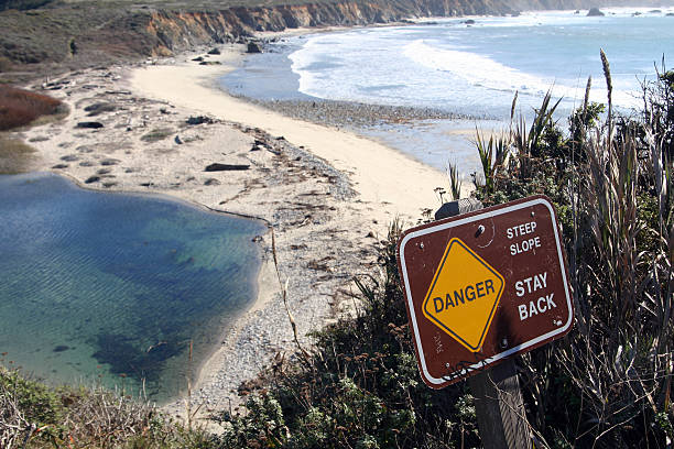 istock Danger Sign California Coast 172258769