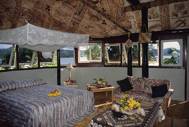 Hotel room at Fiji resort.
