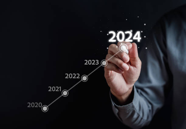 istock Loading progress from 2023 to 2024 to countdown merry christmas and happy new year, Planning and challenge strategy in new year 2024 Concept. 1722591829