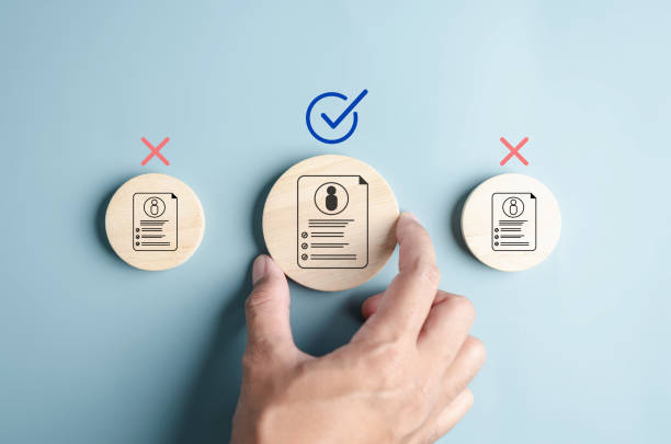 istock HRM or Human Resource Management, selective and accept to manager  for human development recruitment leadership and customer target group concept. 1722592927