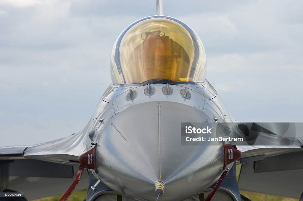 F16 Plano aproximado - Royalty-free Cabine de Piloto de Avião Foto de stock