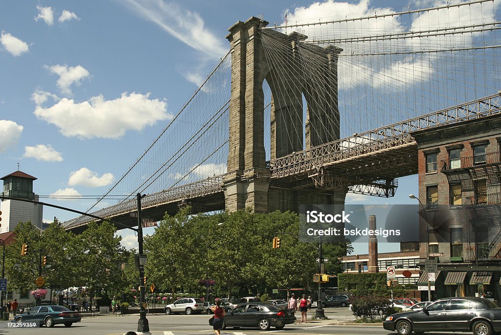 Puente de Brooklyn - Foto de stock de Brooklyn - Nueva York libre de derechos