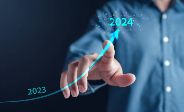 istock Loading progress from 2023 to 2024 to countdown merry christmas and happy new year, Planning and challenge strategy in new year 2024 Concept. 1722594008