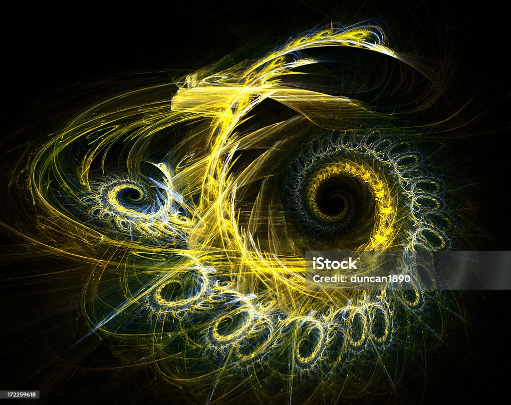 Golden en espiral - Foto de stock de Fractal libre de derechos