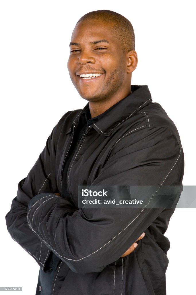 Aislado Retrato de hombre afroamericano - Foto de stock de 40-49 años libre de derechos
