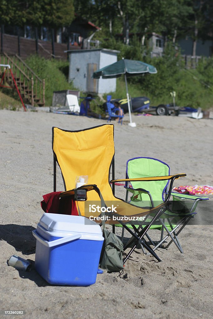 Verão na praia - Foto de stock de Acampar royalty-free