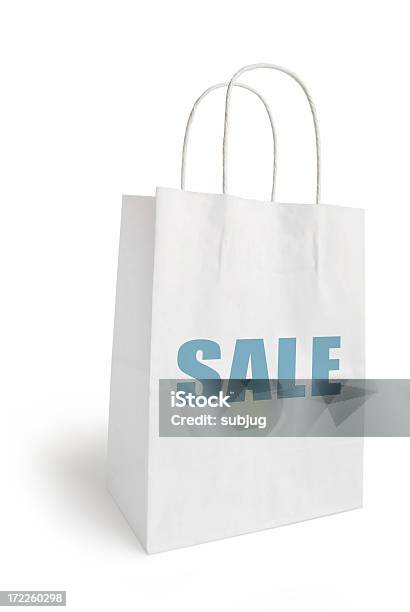 White Paper Bag Stock Photo - Download Image Now - Advertisement, Bag, Business