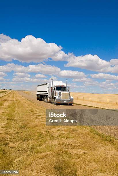 Foto de Transportando Grãos e mais fotos de stock de Fazenda - Fazenda, Caminhão articulado, Caminhão