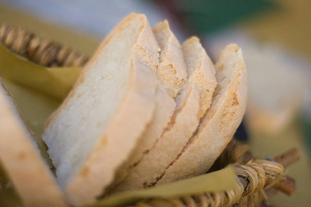 Tuscan bread 02 stock photo