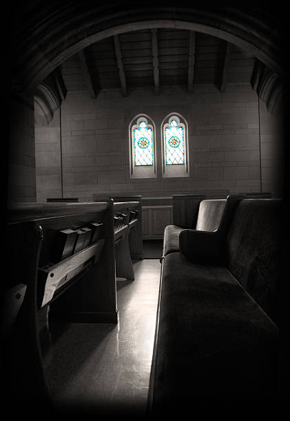 istock Beautiful and Solemn Interior of an Empty Church 172260859