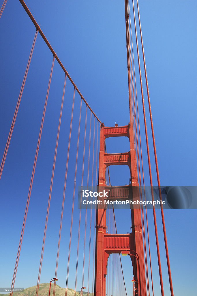 Golden Gate Bridge Tower - Lizenzfrei Berg Stock-Foto