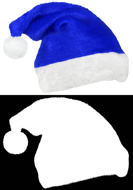 istock Santa Claus blue cap isolated on white 1722609869