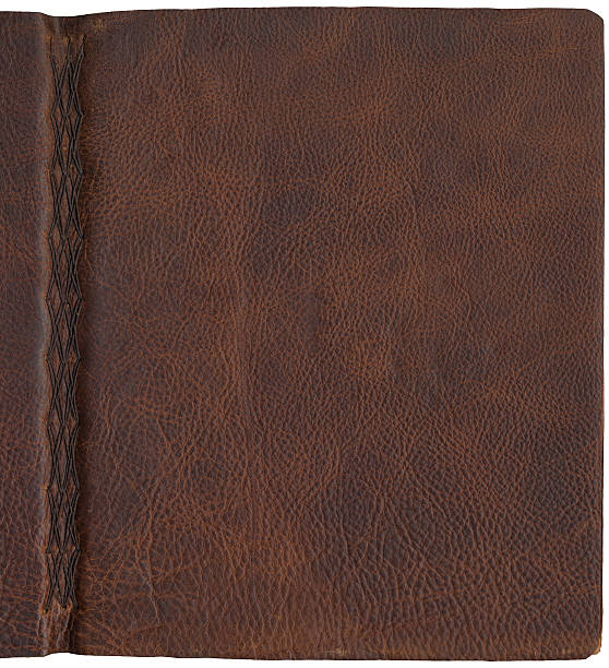 istock Brown Leather Texture Journal Cover with Spine 172261097