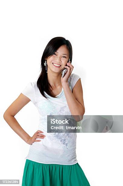 Asian On The Cell Phone Stock Photo - Download Image Now - Adult, Asia, Asian and Indian Ethnicities