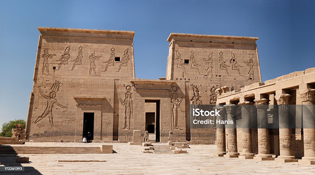 Temple of Isis Temple of Isis, Philae, Agilkia Island, Egypt Ancient Stock Photo
