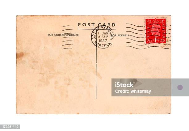 Старая Английская Почтовая Открыткаразгула George Vi — стоковые фотографии и другие картинки Великобритания