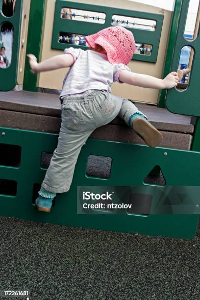 Child In A Playground Stock Photo - Download Image Now - 12-17 Months, Baby - Human Age, Cheerful