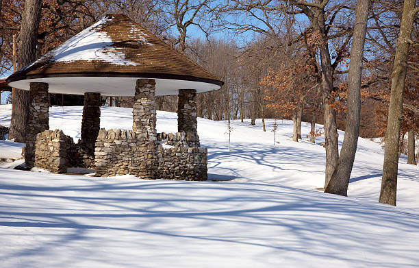 Gazebo in the Park during Winter....If you like this image you may want to look at other IOWA Images of mine :