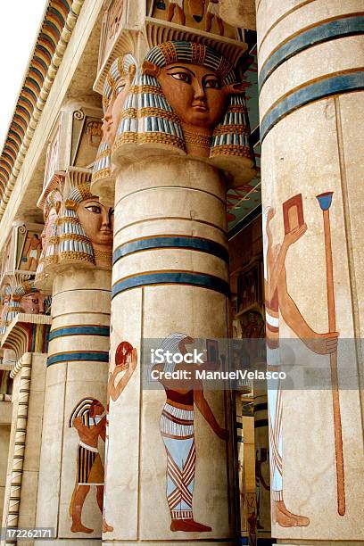 Colonne Egiziano - Fotografie stock e altre immagini di Antico Egitto - Antico Egitto, Africa, Antica civiltà