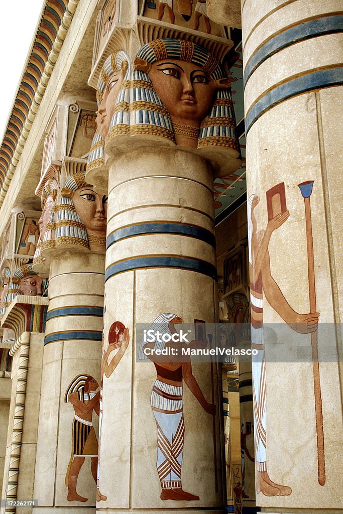 Colunas Egipto - Royalty-free Egipto Antigo Foto de stock