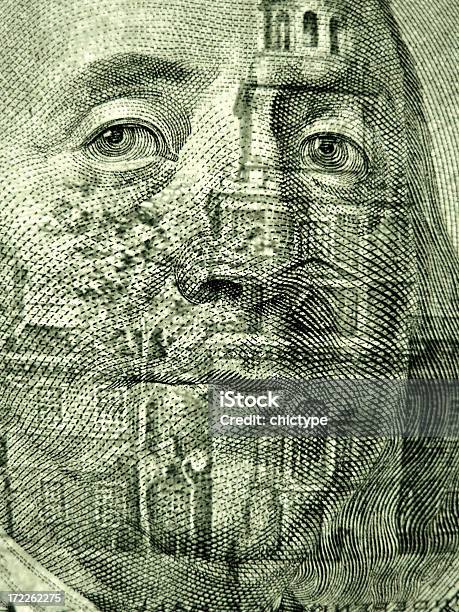 투명 세로는 Of Benjamin Franklin 100 달러 지폐-미국 지폐 통화에 대한 스톡 사진 및 기타 이미지 - 100 달러 지폐-미국 지폐 통화, 개념, 고용과 노동