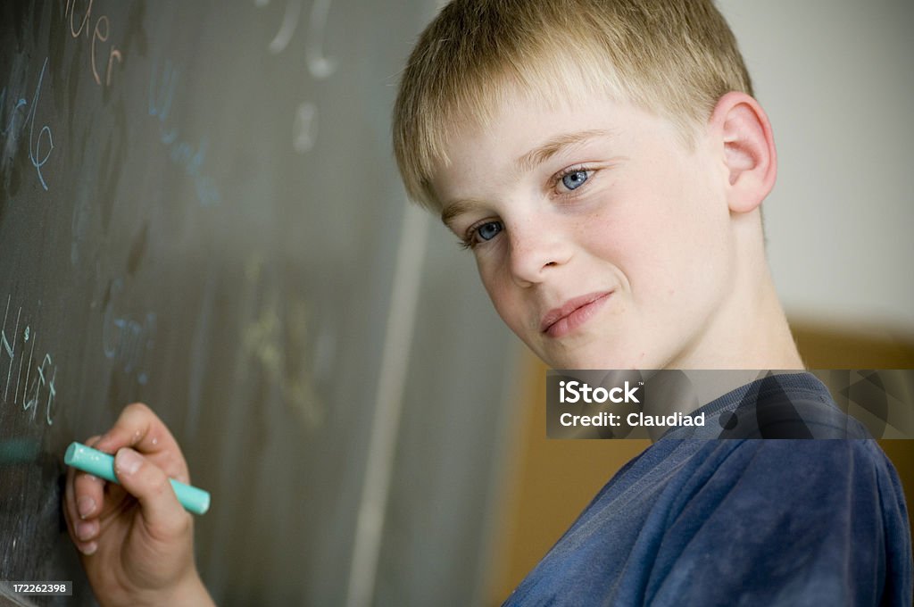 École leçon de - Photo de 10-11 ans libre de droits